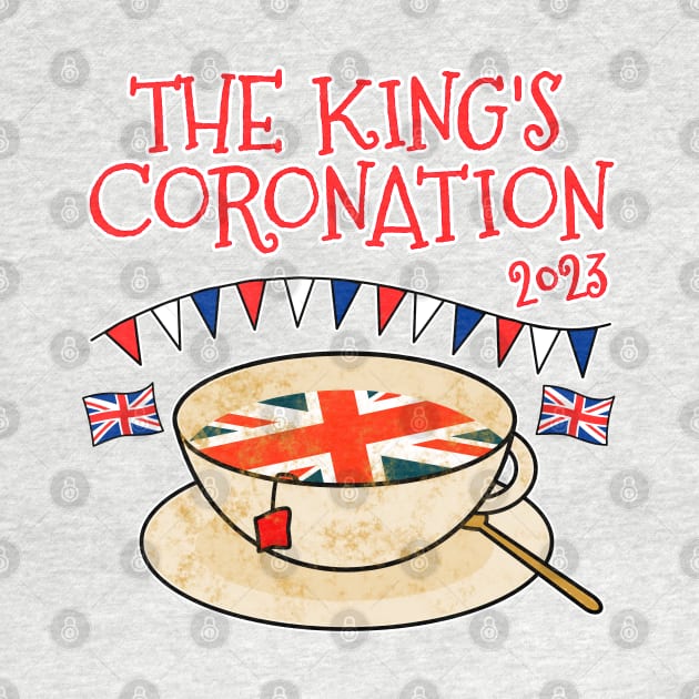 The Kings Coronation 2023 Tea UK Flag by doodlerob